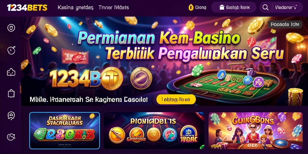 Tampilan menarik dari permainan Kasino di 1234BETS.