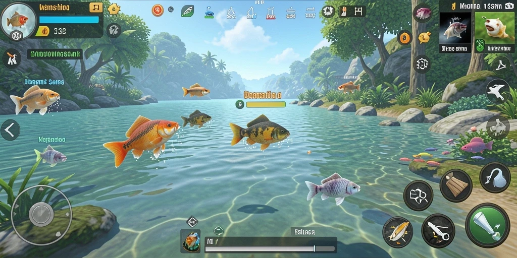 Tampilan gameplay seru saat memancing di 33L.
