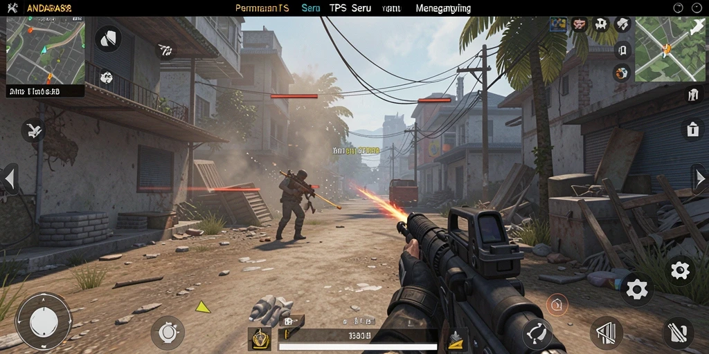 Screenshot gameplay ANDARA88 menampilkan aksi pertempuran yang seru.