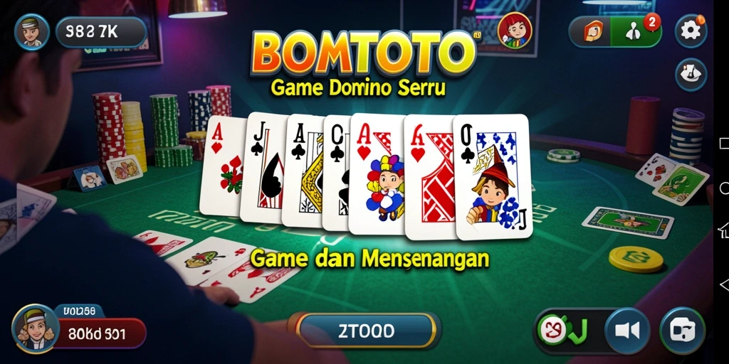 Tampilan fitur gameplay yang seru dari BOMTOTO.