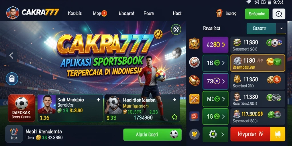 Screenshot gameplay CAKRA777 menampilkan antarmuka taruhan yang menarik.