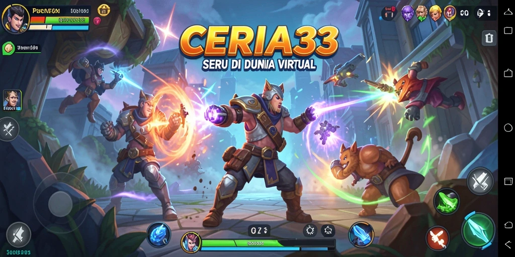 Tampilan seru dari gameplay Fighting yang intens dan penuh aksi.