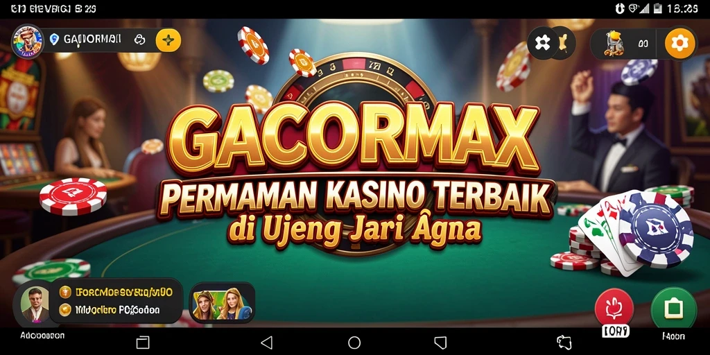 Tampilan antarmuka permainan Kasino GACORMAX yang menawan.