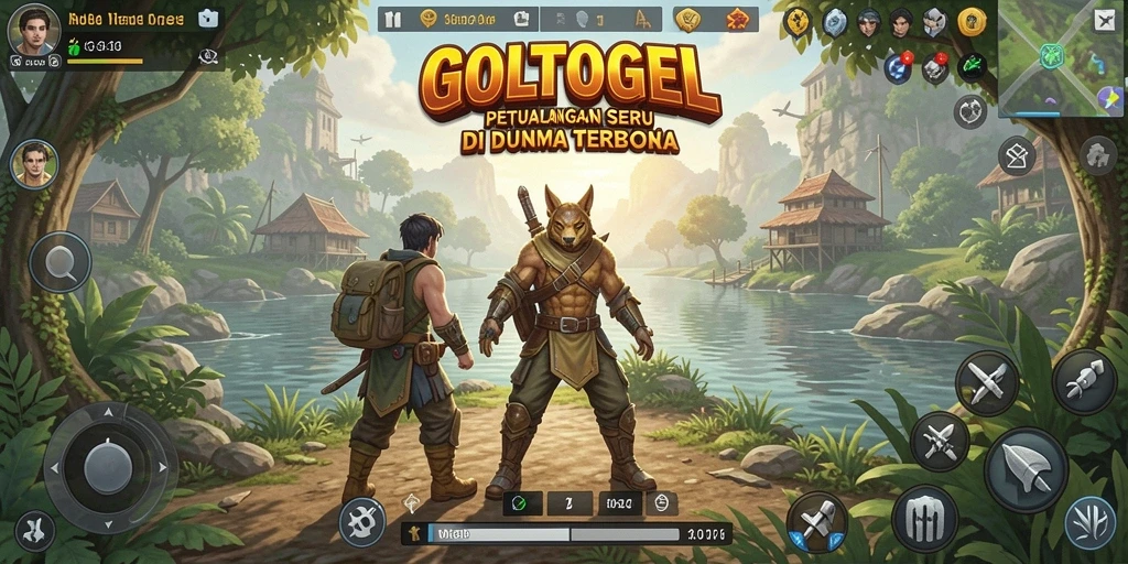 Gameplay GOLTOGEL yang menarik di dunia terbuka.