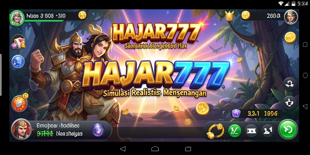Tampilan menarik dari gameplay <strong>HAJAR777</strong> dengan berbagai aktivitas simulasi.