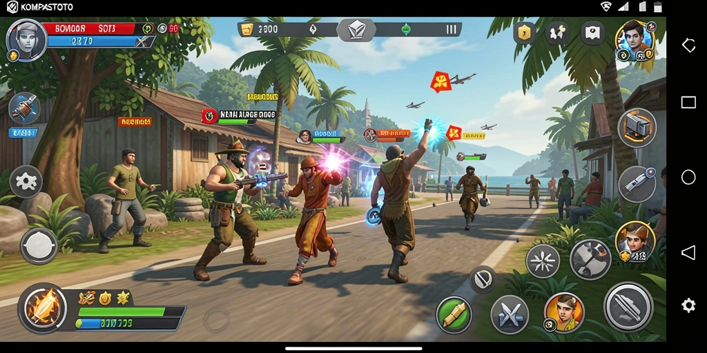 Screenshot gameplay KOMPASTOTO yang menunjukkan interaksi dan eksplorasi mendalam.