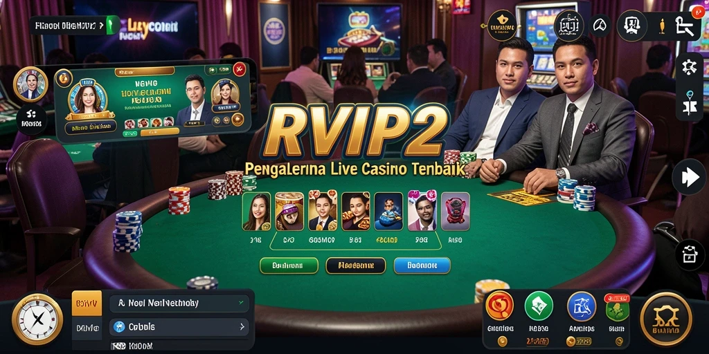 Tampilan gameplay RVIP2 yang menarik di Live Casino.