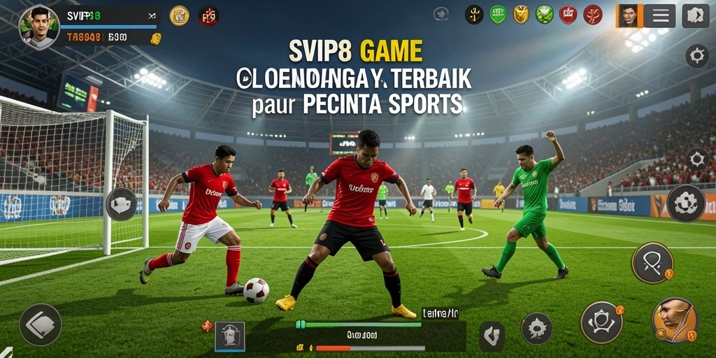 Screenshot SVIP8 menampilkan kompetisi olahraga yang mendebarkan.
